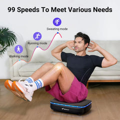 Vibration Plate Exercise Machine with Light Whole Body Workout Power Vibrate Platform Vibration Plate Lymphatic Drainage